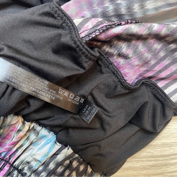 FREE PEOPLE The Way Home Printed Shell High Waisted Lines Running Shorts Size M - Picture 6 of 12